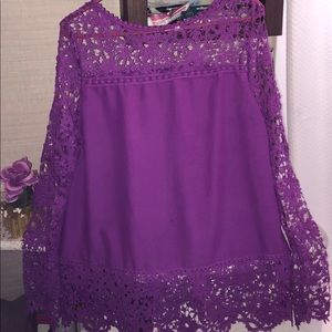 💜 Crochet Lace Blouse 💜